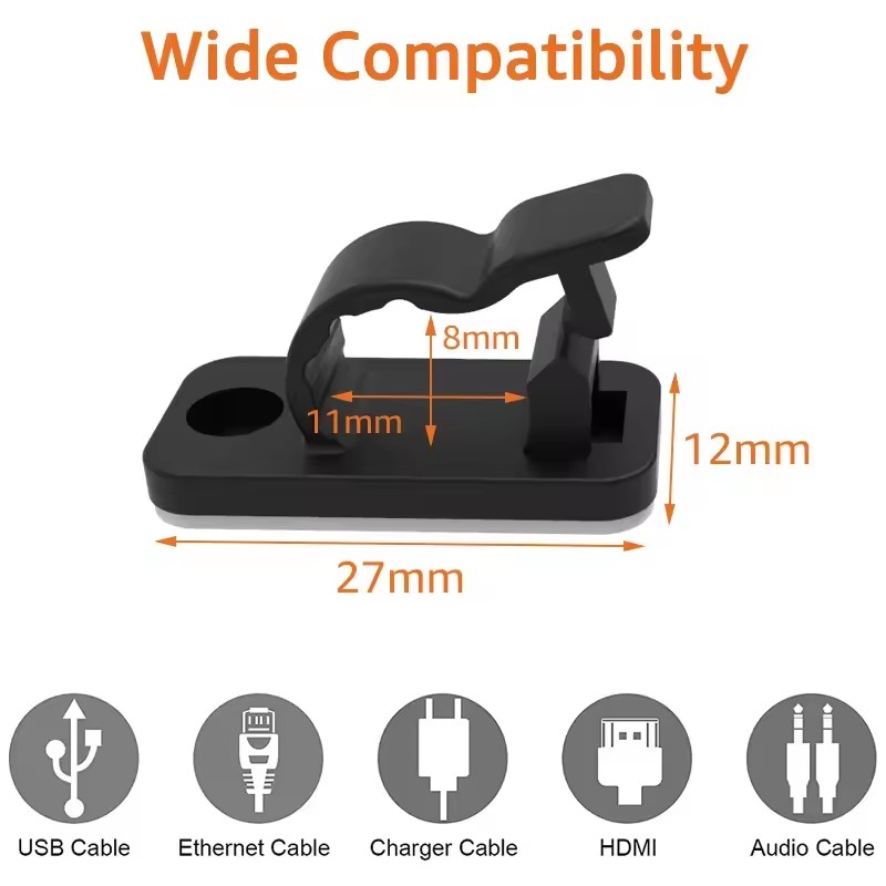 Self Adhesive Cable Clips Cord - огляд і ціна Cable Organizer