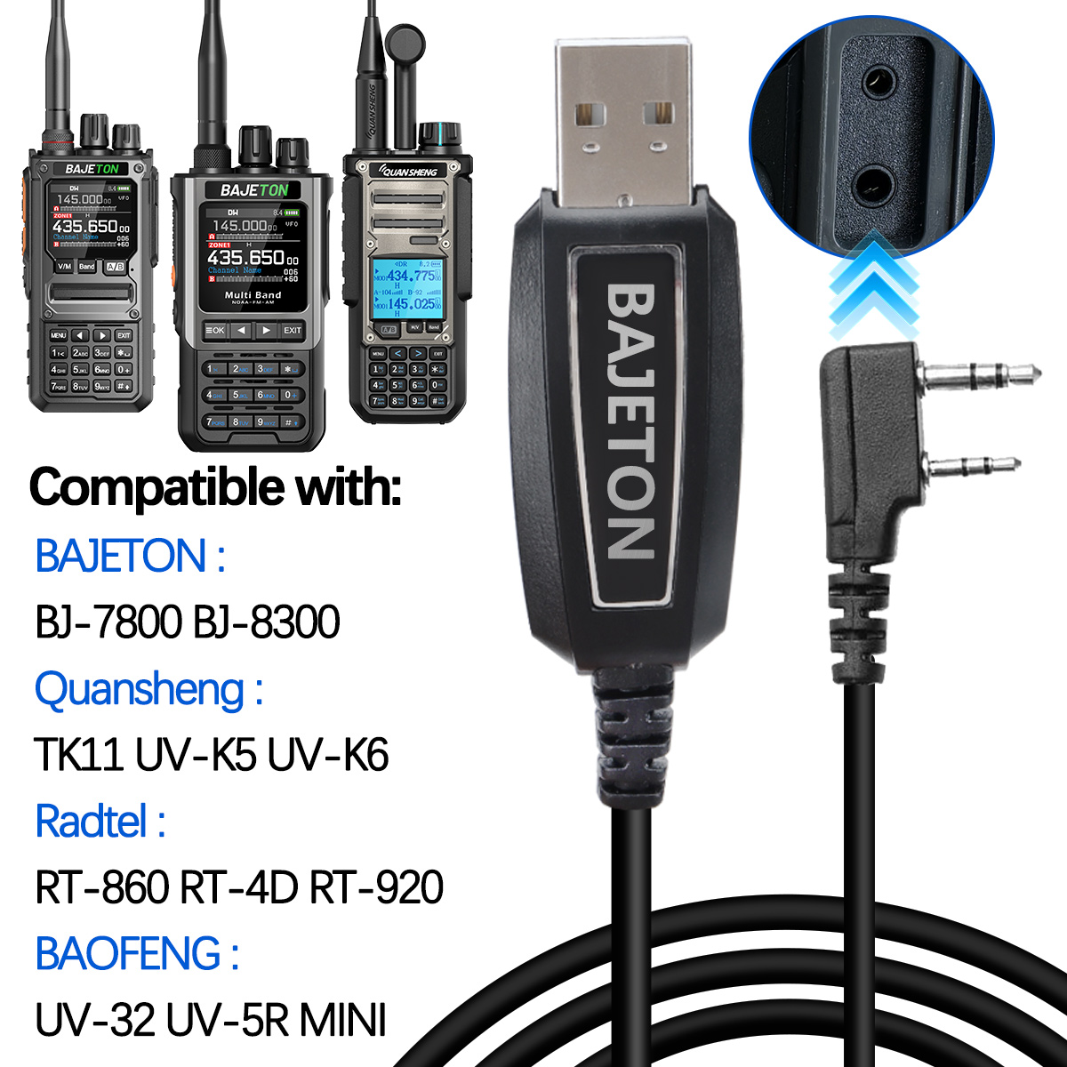 BAJETON Walkie Talkie USB Prog - огляд і ціна Usb Hub